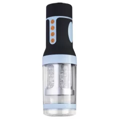 CRUIZR CM04 - Rechargeable Rotating Masturbator (Black-Blue)