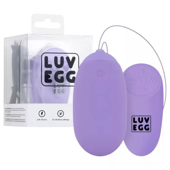 LUV EGG XL - wearable, rechargeable wireless vibrating egg (purple)