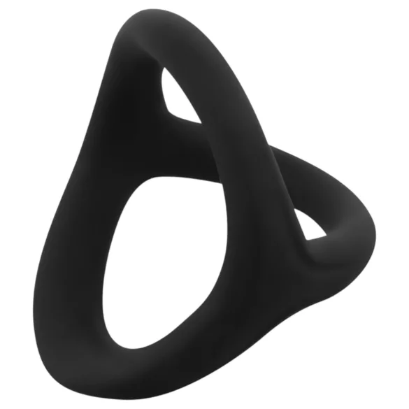 Easytoys Desire Ring - Flexible Penis and Testicle Ring (Black)