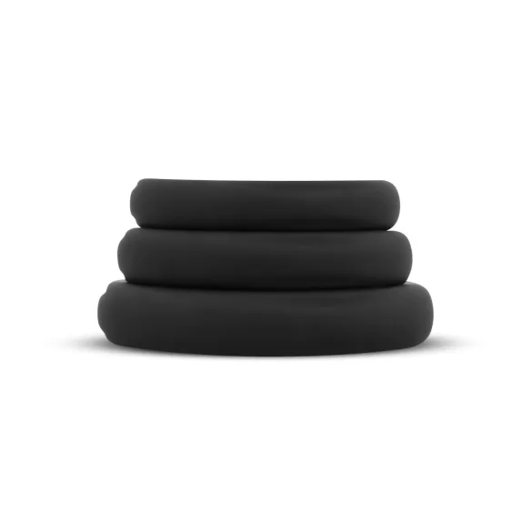Easytoys Explore Ring - 3-Piece Black Penis Ring Set
