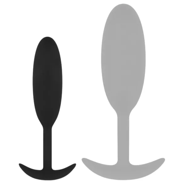 EasyToys Heavy Fulfiller - 54 g Anal Plug - Small (Black)