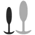 EasyToys Heavy Fulfiller - 54 g Anal Plug - Small (Black)