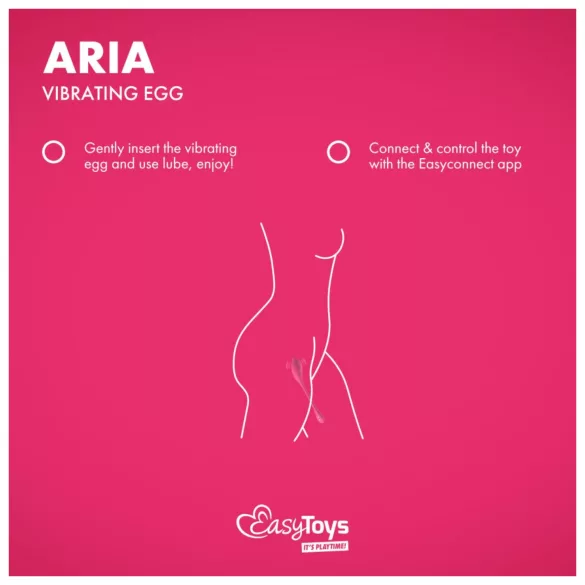 EasyConnect - App-controlled vibrating egg (pink)