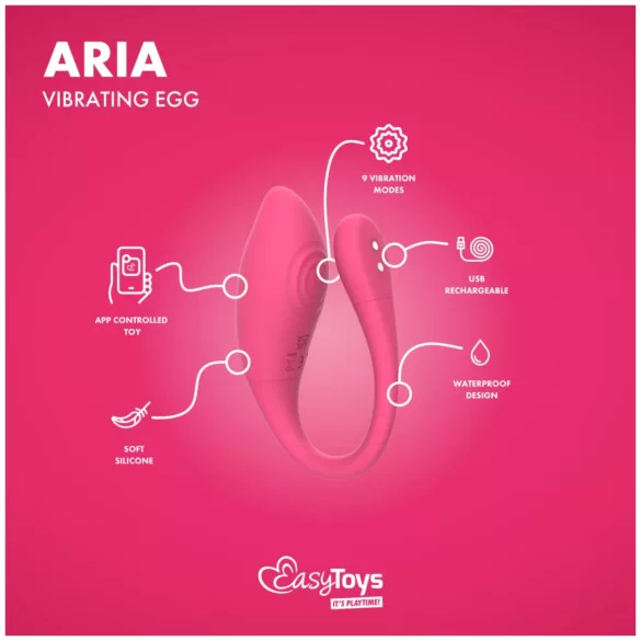 EasyConnect - App-controlled vibrating egg (pink)