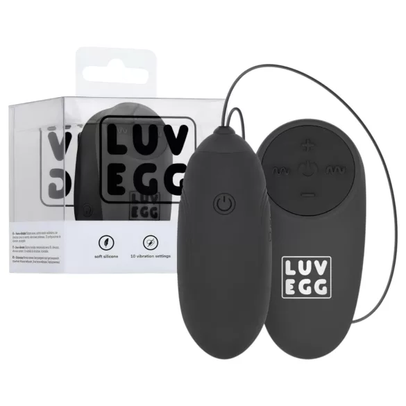 LUV EGG - Rechargeable, Wireless Vibrating Egg (Black)
