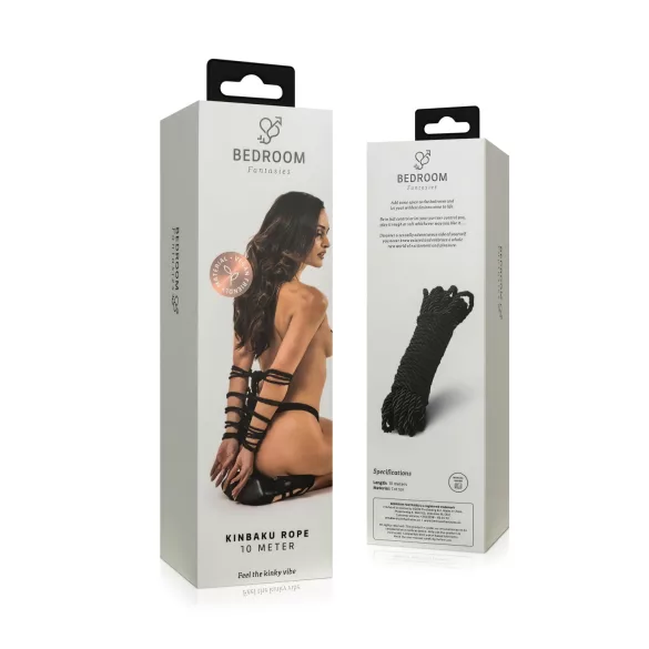 Bedroom Fantasies - Shibari Rope - 10m (Black)