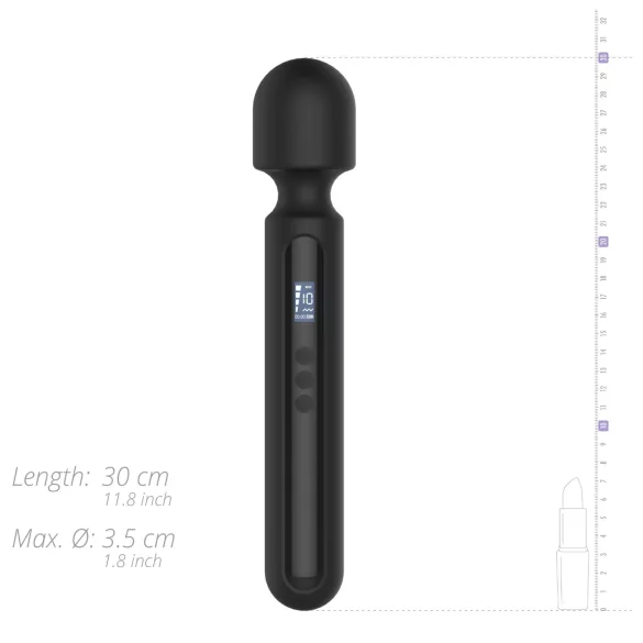 BLAQ - Large Digital Massager Vibrator (Black)