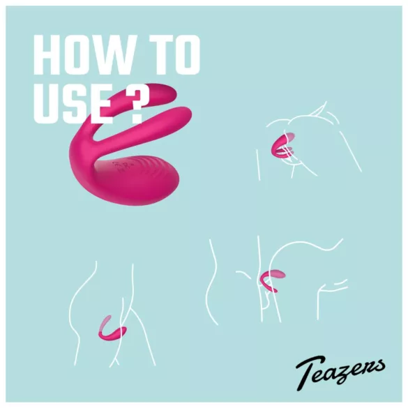 Teazers - 3-Motor Couple Vibrator (Pink)