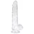 EasyToys - Transparent Testicle Dildo - 13.5cm