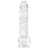 EasyToys - Transparent Testicle Dildo - 13.5cm