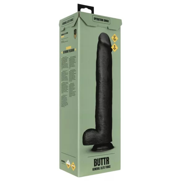 BUTTR Operation Dingo - Giant Realistic Dildo - 43 cm (Black)