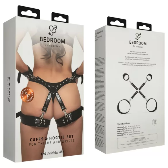 Bedroom Fantasies - Wrist and Thigh Cuffs (Black)