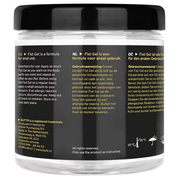BUTTR - Non-Stick Fisting Gel (500ml)