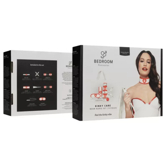 Bedroom Fantasies - 8-Piece Nurse Set (Red-White)