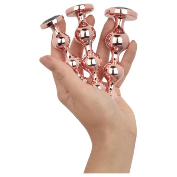 Rosy Gold - Rose Gold Anal Dildo Set