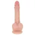 Real Fantasy Declan - lifelike dildo with foreskin (flesh-coloured) - 18 cm