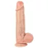 Real Fantasy Troy - lifelike dildo with moving skin (flesh-coloured) - 25 cm
