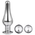 Gleaming Love - anal tip plug set (silver, 3-piece)
