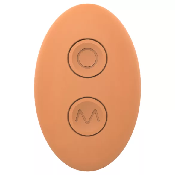 Glam - rechargeable, remote-controlled couple's vibrator (orange)