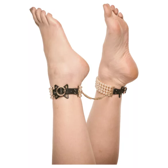 Allure - Black Beaded Ankle Cuff