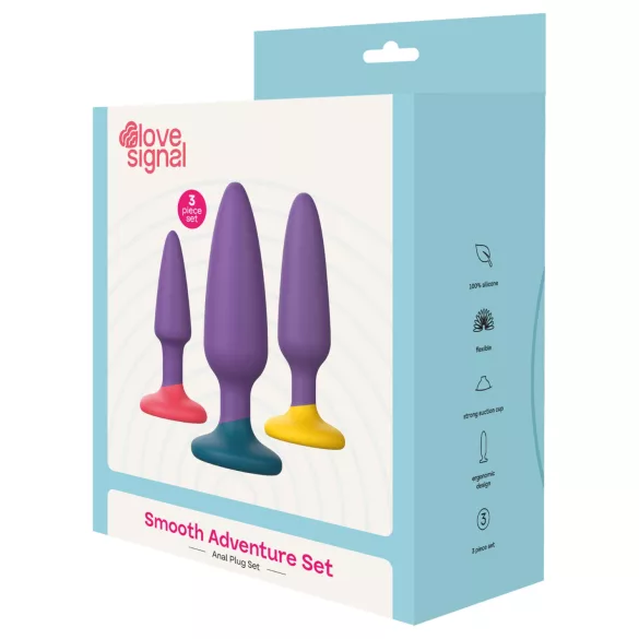 Dreamtoys Love Signal - anal plug set (purple)