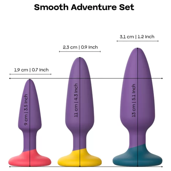 Dreamtoys Love Signal - anal plug set (purple)