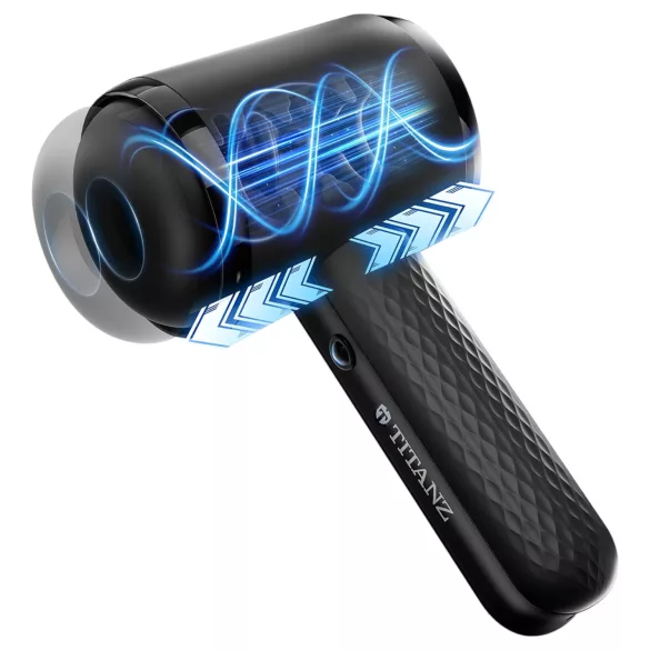 Titanz Thrusting Blow Gun - automatic masturbator (black)