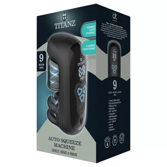Titanz Auto Squeeze - automatic masturbator (black)