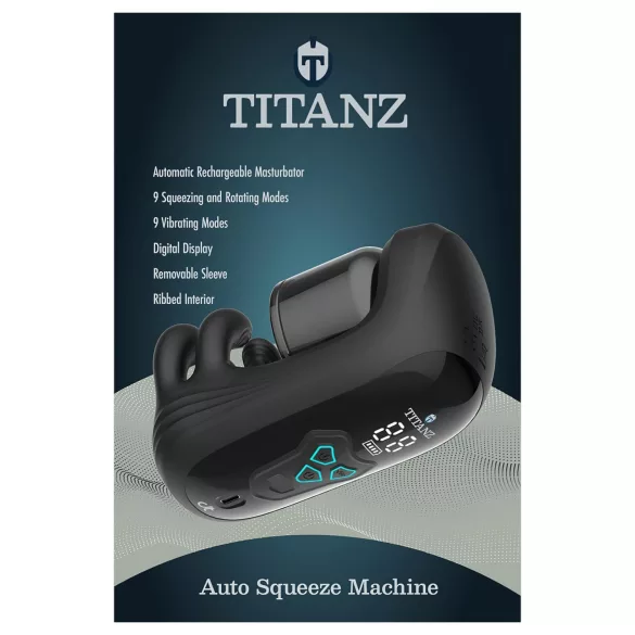 Titanz Auto Squeeze - automatic masturbator (black)