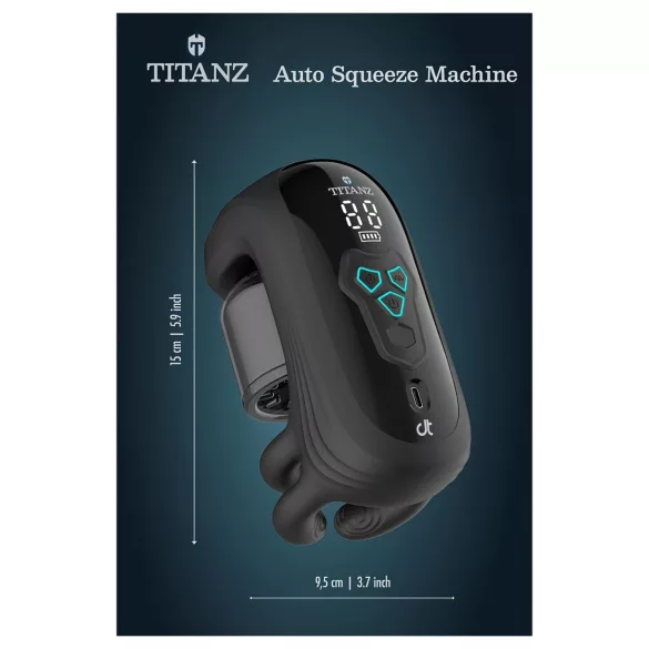 Titanz Auto Squeeze - automatic masturbator (black)