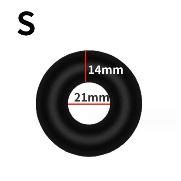 Kiotos - thick silicone penis ring S (black)