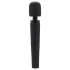 Pixey Deluxe Black Velvet - M‑size wand vibrator (black)