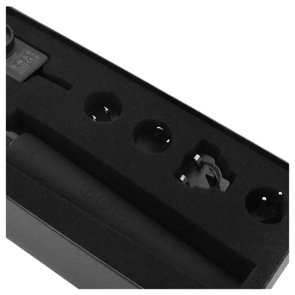 Pixey Deluxe Black Velvet - wand vibrator L (black)