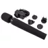 Pixey Deluxe Black Velvet - wand vibrator L (black)