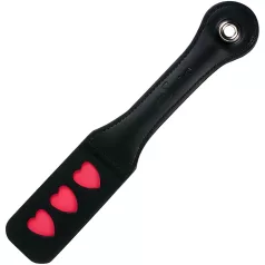 Sportsheets Impression - Black Heart Leather Paddle