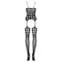 Obsessive G310 - Black Polka Dot Fishnet Set (S-L)