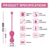 Magic Motion Kegel Master - App-controlled vibrating Kegel ball (pink)