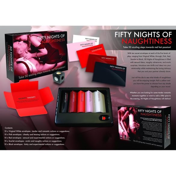 FIFTY NIGHTS OF NAUGHTINESS - Adult Party Game (English Version)