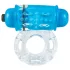 Screaming Color Pop - vibrating penis ring (clear blue)