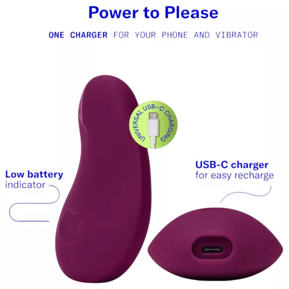 Dame Pom - rechargeable clitoral vibrator (purple)