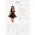 Obsessive Idillia - loose, lacy nightdress and thong (black)