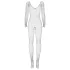 Obsessive N109 - Black Openwork Long-Sleeve Jumpsuit (S-L)