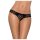 Obsessive Miamor - Sparkling Open Lace Thong for Women (Black)
