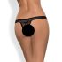 Obsessive Miamor - Sparkling Open Lace Thong for Women (Black)