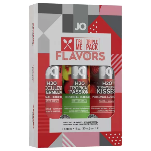 JO System Flavors - Assorted Flavored Lubricant Set (3x30ml)