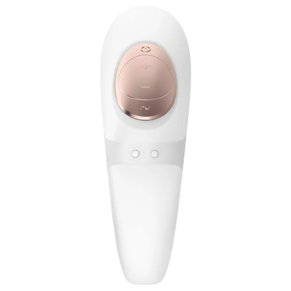 Satisfyer Pro 4 Couples - Rechargeable Airwave Partner Vibrator (White)