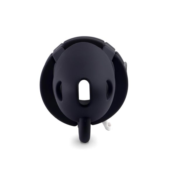 LOCK A WILLY - Silicone Chastity Cage with Lock (Black)
