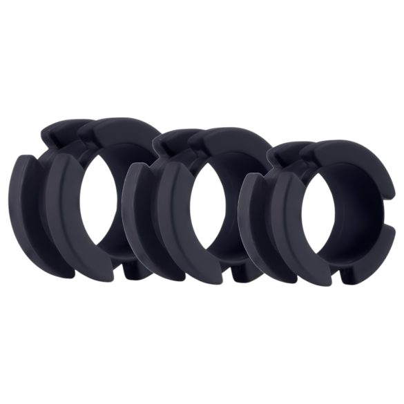 LOCK A WILLY - Silicone Chastity Cage with Lock (Black)