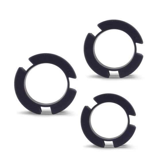 LOCK A WILLY - Silicone Chastity Cage with Lock (Black)