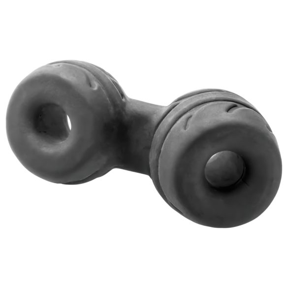 SilaSkin Cock Ring & Ball Stretcher (Black)